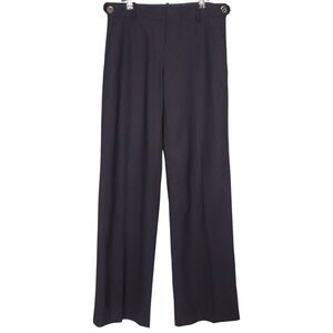 Tory Burch Pants Womens 6 Wool Blend Black Ankle Trouser Classic Preppy Office